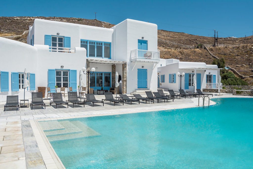Capo Di Mykonos Resort Agios Ioannis Diakoftis Bagian luar foto