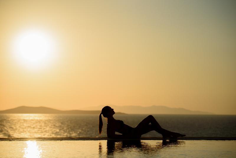 Capo Di Mykonos Resort Agios Ioannis Diakoftis Bagian luar foto